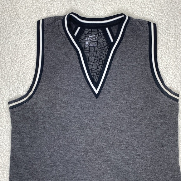 Nike Dri-Fit Sleeveless Contrast Golf Polo: Size Medium - Picture 3 of 9